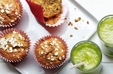 Packed full of goodness, these tasty muffins are a great way to start the day - or eaten as a snack.