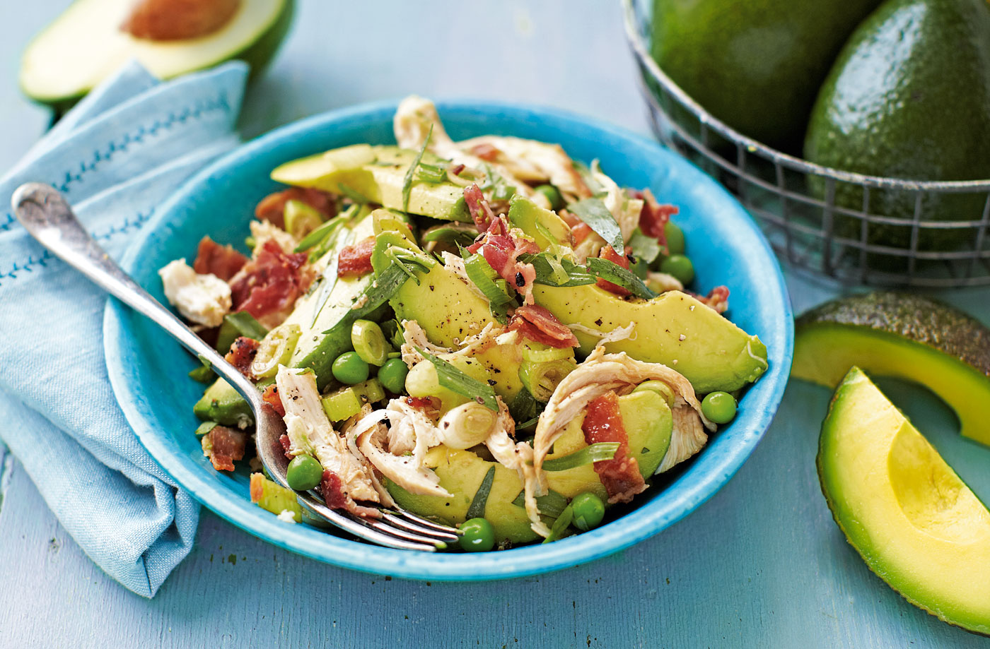 Chicken, avocado, bacon and tarragon salad recipe