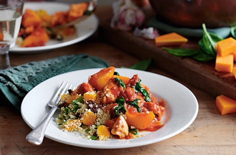 Chicken with fruity couscous