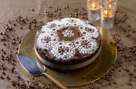 Chocolate, fruit and nut are a classic cake combination – and this is a lovely one to bake for Christmas. It only takes 20 minutes to prepare, which is a bonus around the busy festive period. It keeps for up to a month in a cake tin and is also freezable.