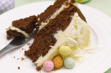 Chocolate Easter nest cake recipe