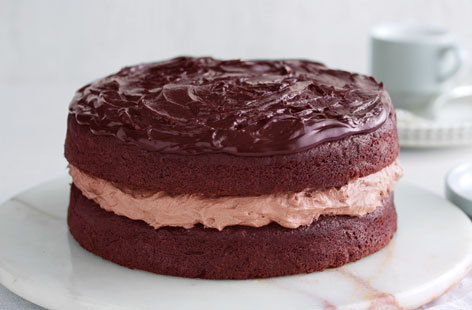 This deliciously chocolaty cake is rich and indulgent. Enjoy a slice as an occasional treat. 