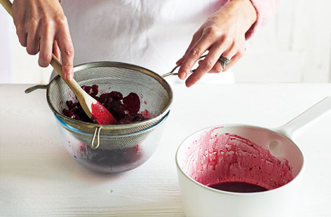 Cook the cherries