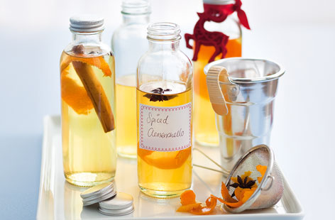 Want to gift something other than chutney this Christmas? Try making bottles of this homemade spiced clemencello instead