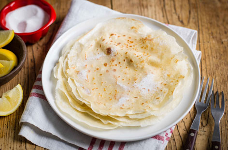 Flour, milk, eggs: check! Everyone can have a go at making this easy pancake recipe, from beginner cooks to chefs with little helpers. Once you’ve mastered this classic pancake recipe, experiment with different fillings and toppings – have fun flipping!