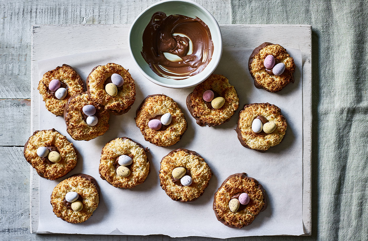 Coconut macaroon nests recipe