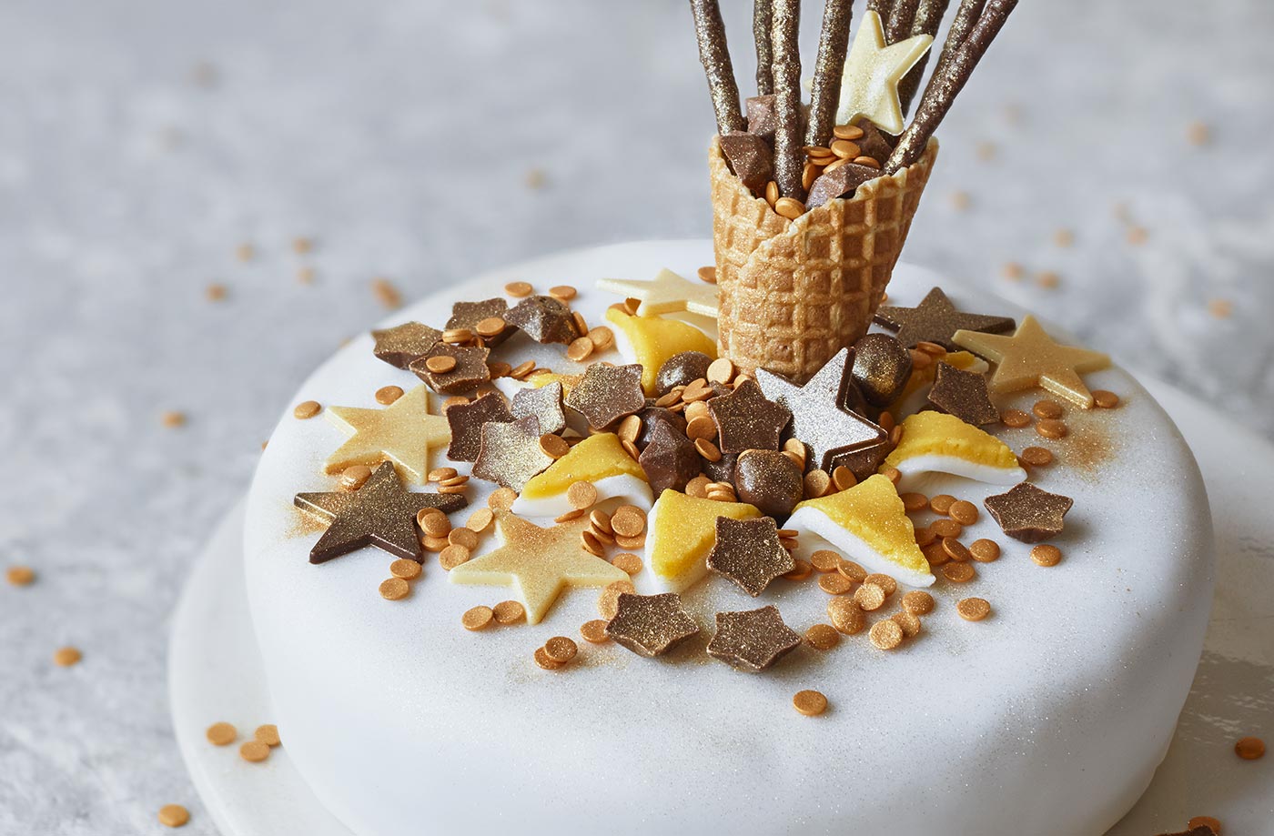 Confetti cannon cake recipe