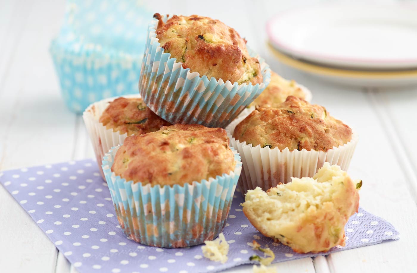 Cheesy courgette muffins recipe