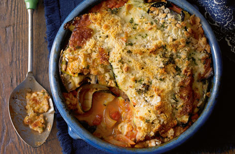 Be creative with aubergine and try using them in this gorgeous Italian bake