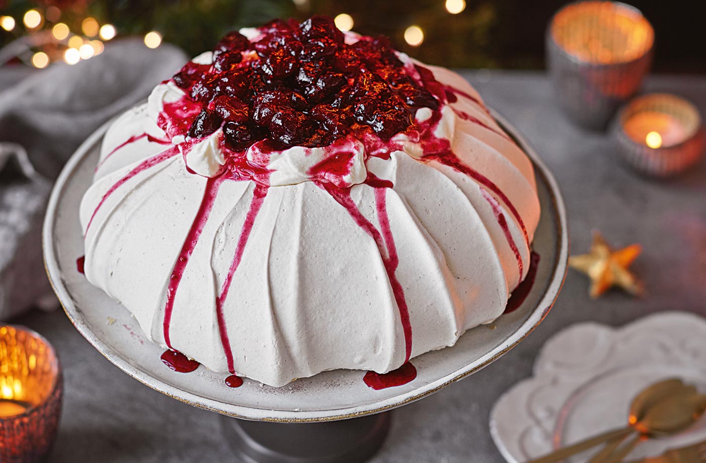 Cranberry Pavlova recipe
