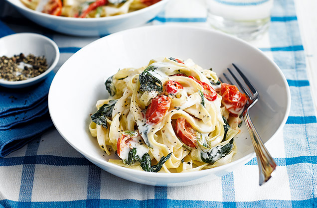 Monday: Creamy tomato and chilli pasta