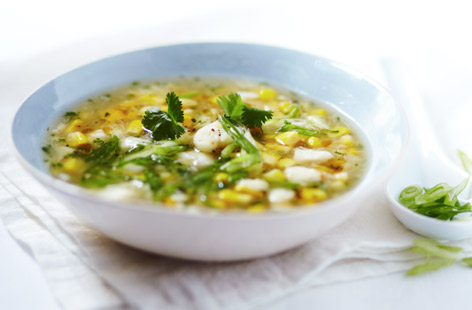 Crab and sweetcorn soup  recipe