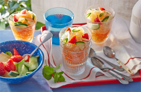 Nothing says summer like a Pimm's, and our frosty take on the summer classic - with fresh fruit and ginger beer - is sure to be a cool hit at any garden party