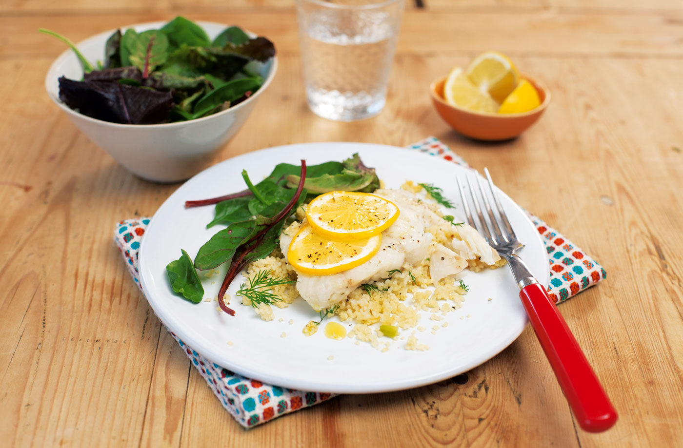 Fish and couscous parcels recipe