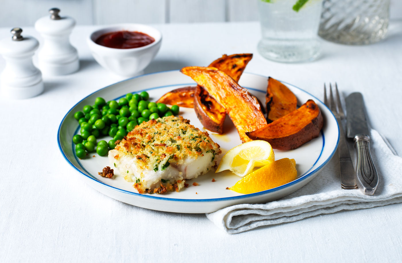 Healthy fish and chips recipe
