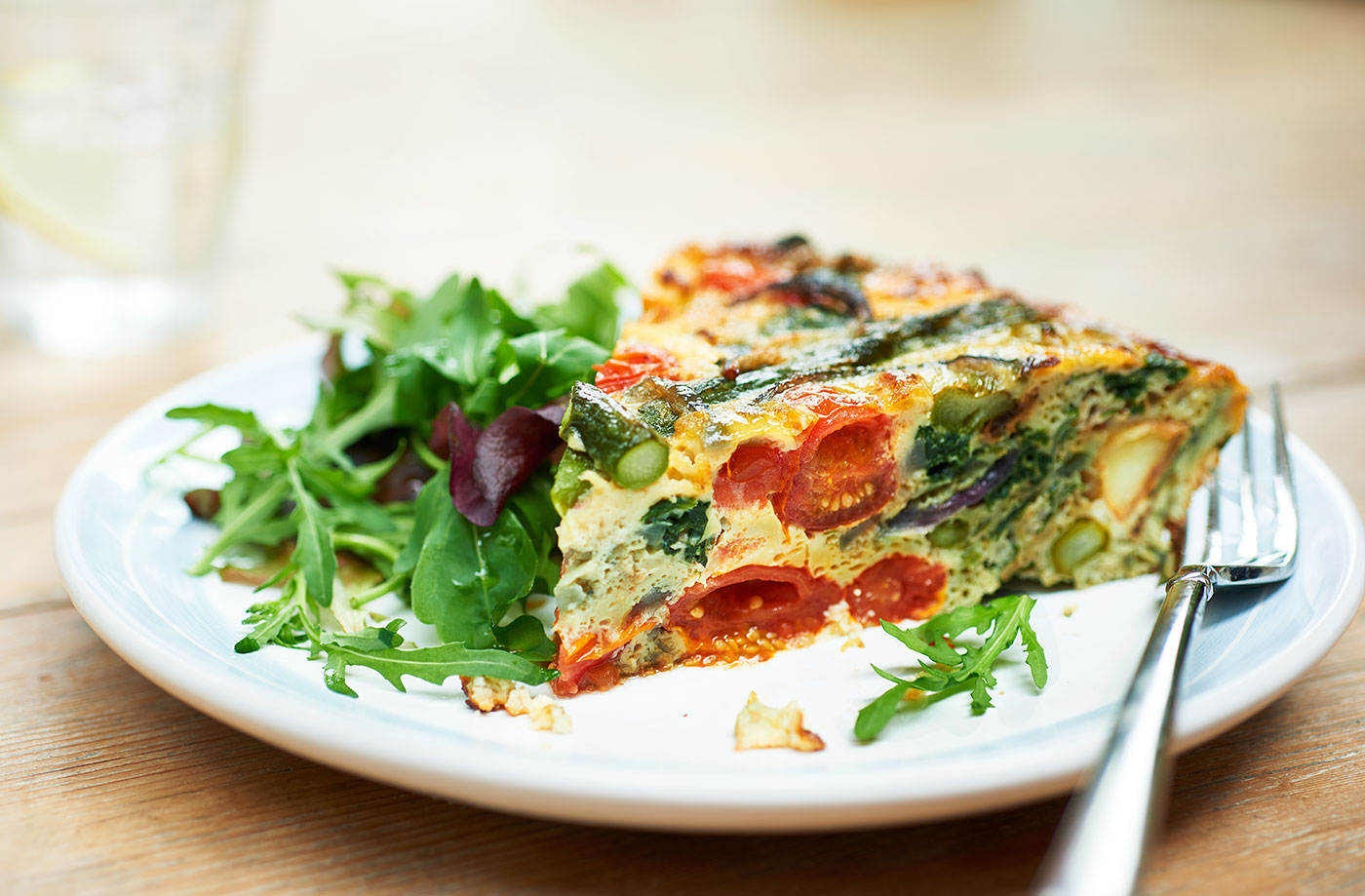 Asparagus, spinach and new potato frittata recipe