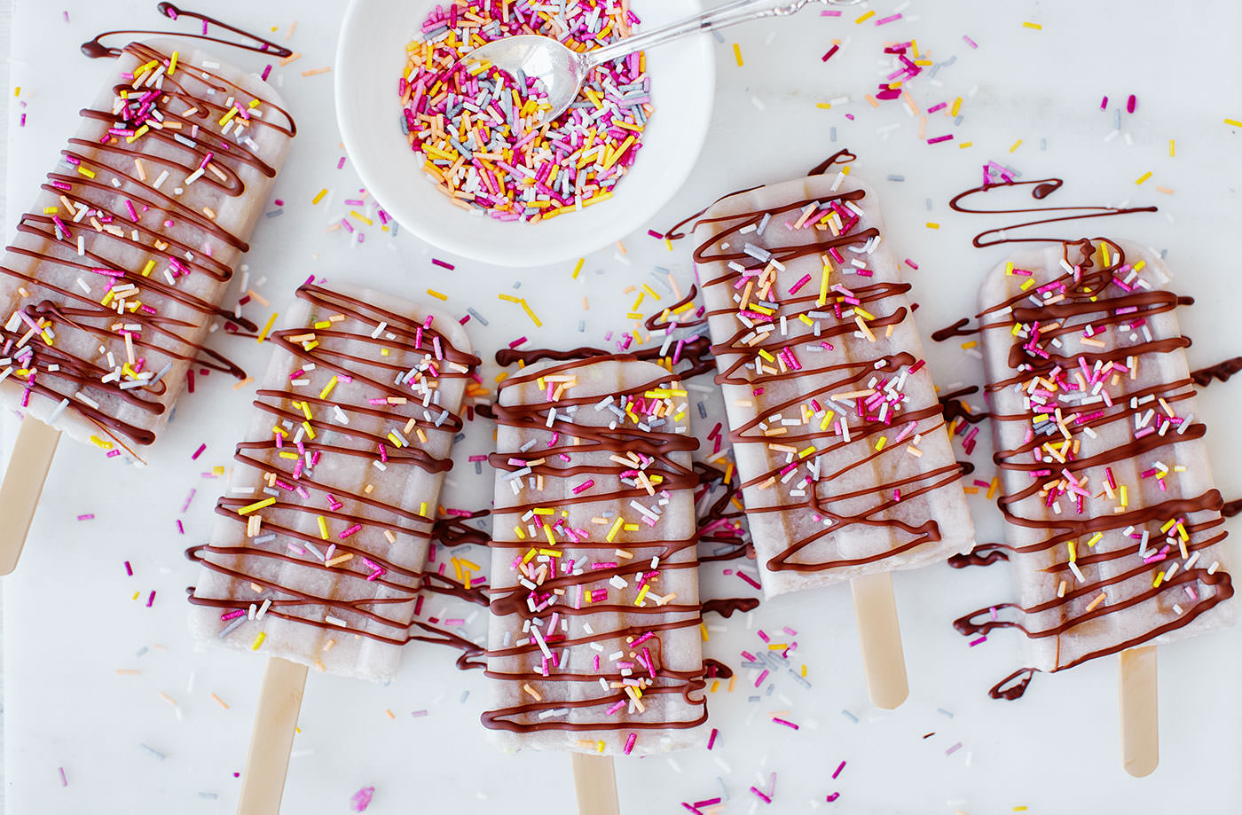 Funfetti ice pops recipe