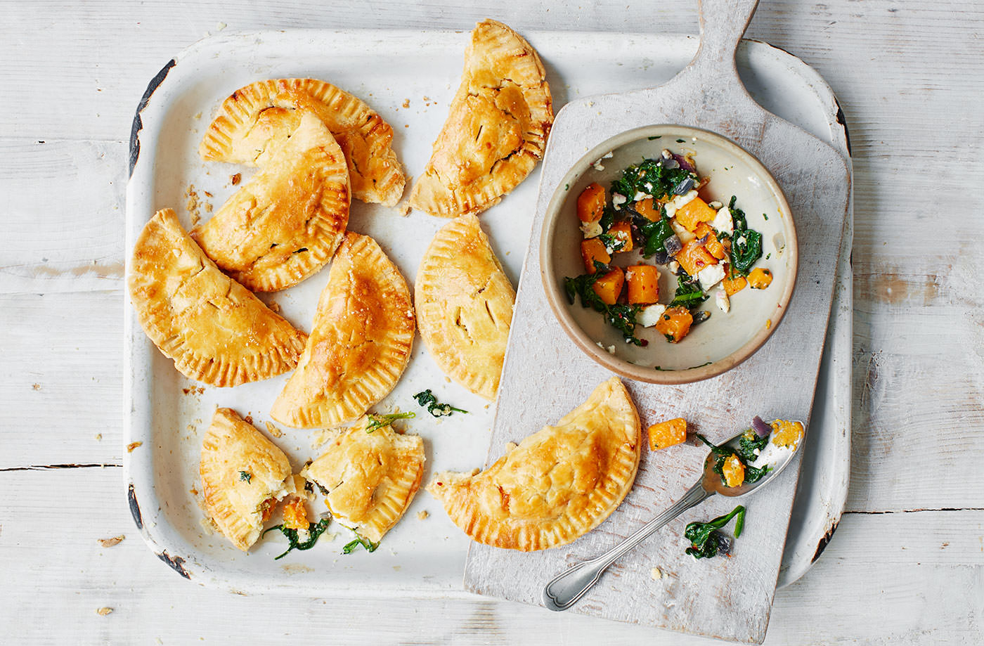 Gluten-free butternut squash and feta pasties recipe