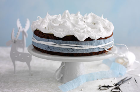 The impressive gluten-free Christmas cake is elegant, delicious, and easy to prepare