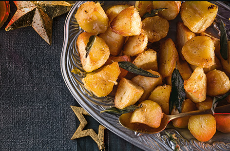With just two extra ingredients, it's easy to upgrade crispy roast potatoes for a winning Christmas dinner side dish that everyone will love.
