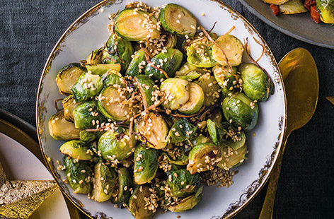 Try a fiery spin on Brussels sprouts with this super easy side dish recipe.