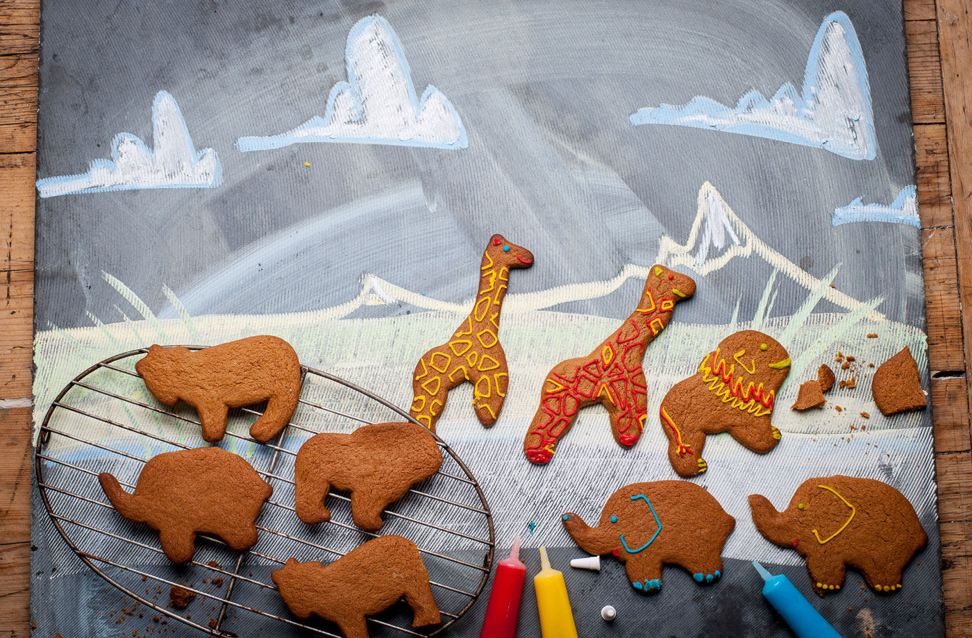 Andrew MacKenzie's gingerbread safari recipe