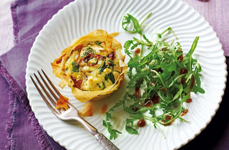 For an impressive starter that's deceptively easy to make, look no further than our goat's cheese, broccoli and red onion tartlets recipe where filo pastry takes any hassle out of the equation. Served with a peppery rocket salad, it's an excellent start to any meal.