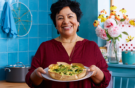 Elena's 'cheeky tortilla' quiche