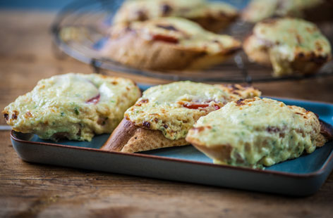 This rarebit recipe is so simple it can be cooked in barely 20 minutes. You can also double the quantities of the cheese mix and freeze ahead of inviting friends and family over.