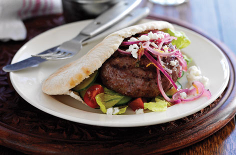 Greek-style burgers recipe