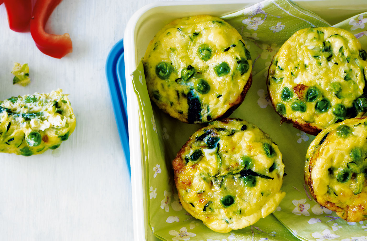 Green frittata muffins recipe