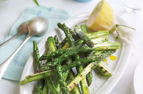 Griddled asparagus recipe
