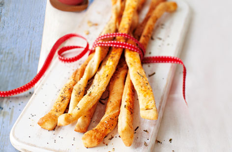 Crisp, light and delicious, these grissini are a real Christmas treat