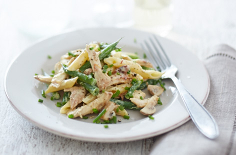 This pasta salad makes for a delicious supper and taste better the next day as a cold salad for lunch