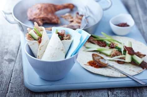 Learn to make perfect Chinese-style duck at home with this easy recipe. Pile tender shredded duck and crisp skin into soft wraps with cucumber, hoisin and fresh spring onion for a restaurant classic made easy.