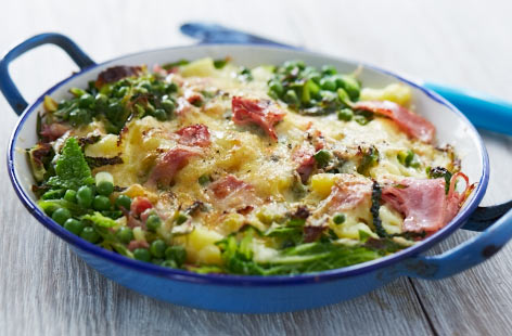 Ham and cabbage hash  recipe