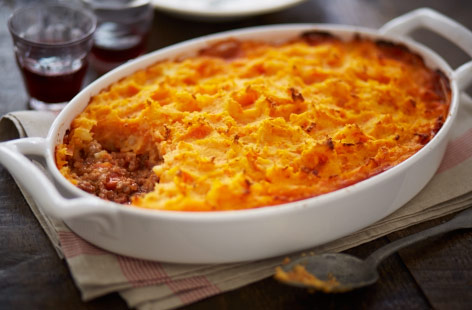 Cottage pie with root vegetable mash recipe