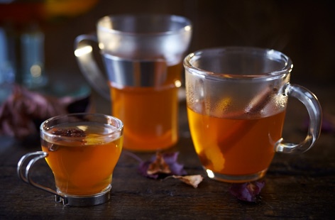 Looking for a warming festive drink, but not a fan of wine? Try mulled cider. This one is made with sweetly spicy cinnamon, star anise and zesty orange and lemon zest. Let's not forget the vital ingredient – cider!