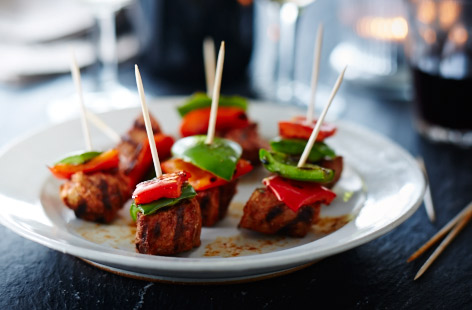 Pork and pepper pinchos recipe