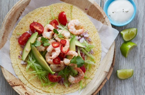 Spicy prawn tacos  recipe
