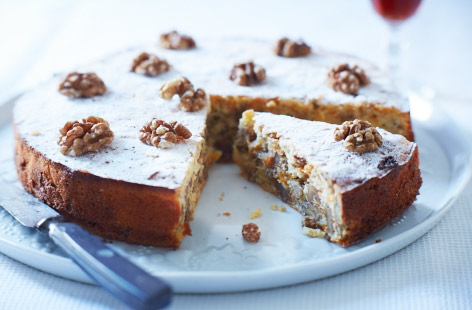 Sultana and walnut cake recipe