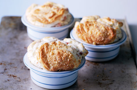 This soufflé is incredibly easy and a great way to use up cooked ham