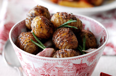 These hasselback potatoes couldn't be simpler, you can even prepare them the day before.