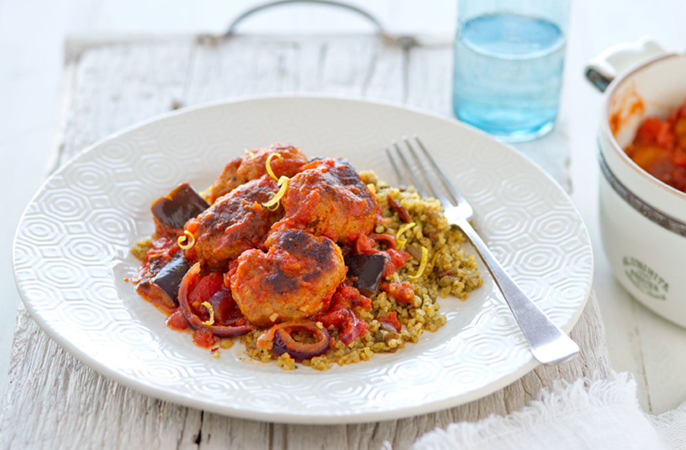 Healthy living Moroccan spiced sausage stew recipe