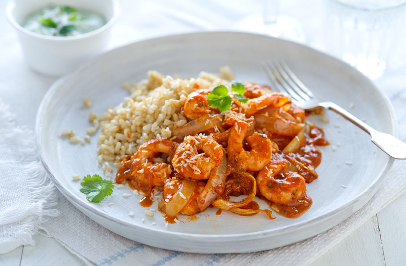 Healthy living prawn tikka masala recipe