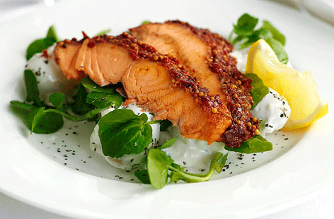 Starting a meal off on the right foot is essential. Beginning with a hot smoked salmon, potato and watercress salad is an excellent way to ensure that, even if every other course is a vast disappointment, your guests will think back on at least one aspect of your dinner party fondly.