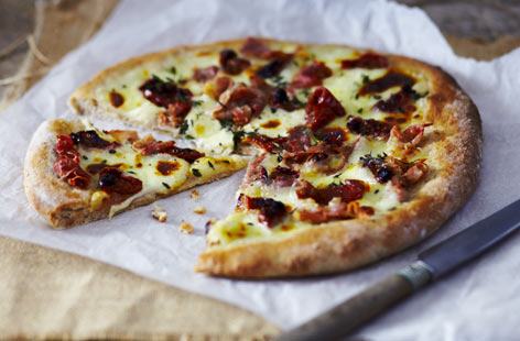 Make your own healthy takeaway at home with our prosciutto and sun-dried tomato wholewheat pizza recipe. Creating your own pizza dough from scratch is a great way to get the kids involved in the cooking process – and they'll have just as much fun eating it, too!