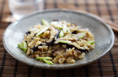 Shiitake mushroom rice recipe
