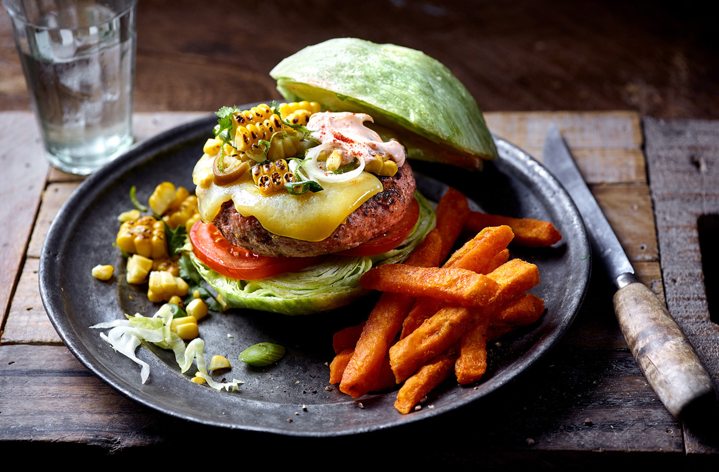 Lettuce wrap burger recipe