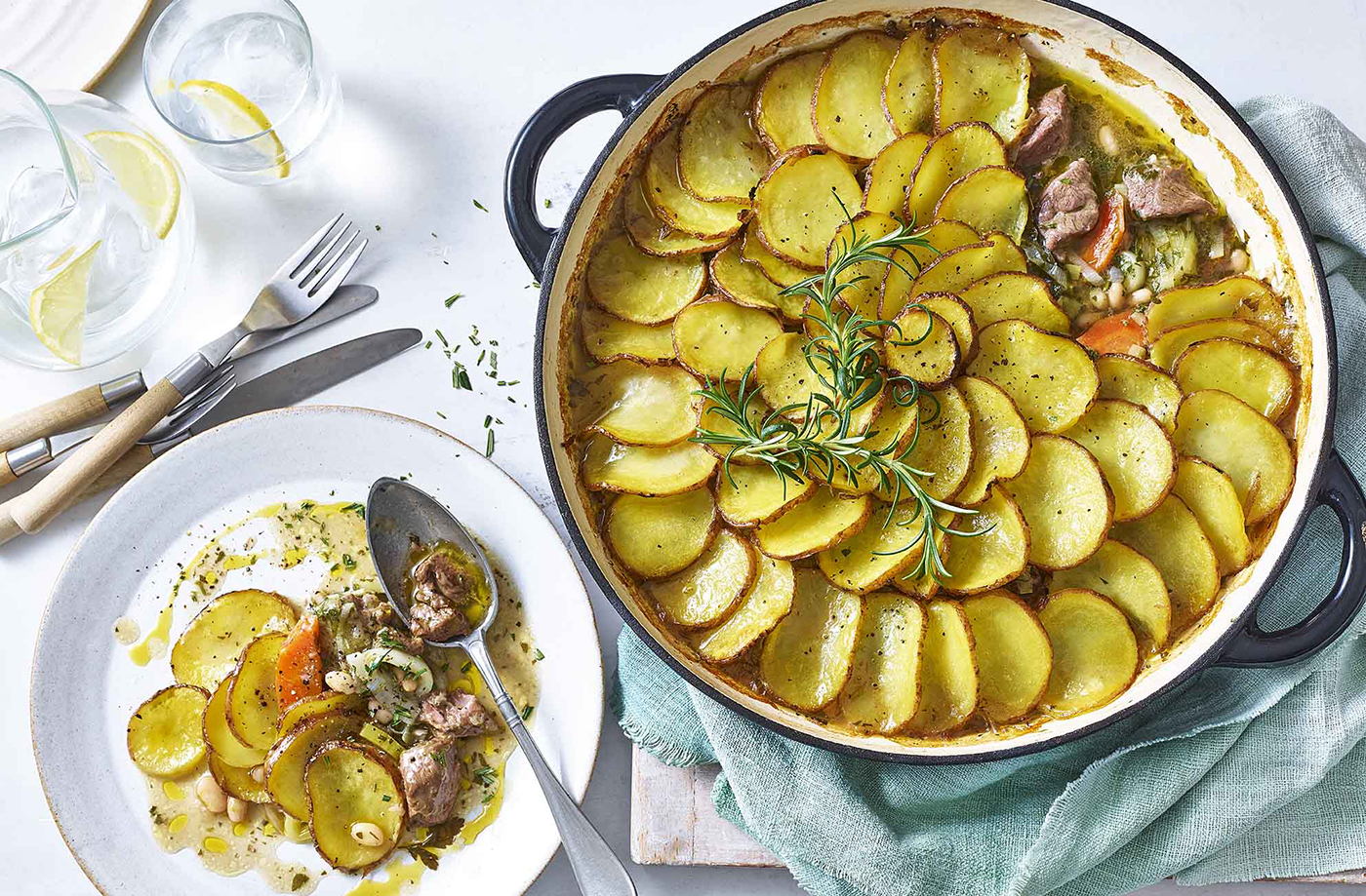Lamb and bean hotpot recipe